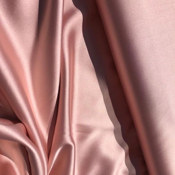 Тканина Атлас Isabella персик, фото 2