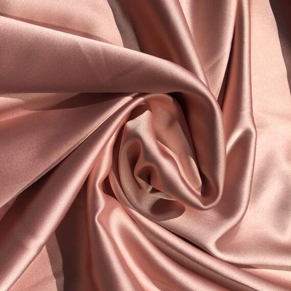 Тканина Атлас Isabella персик, фото 3