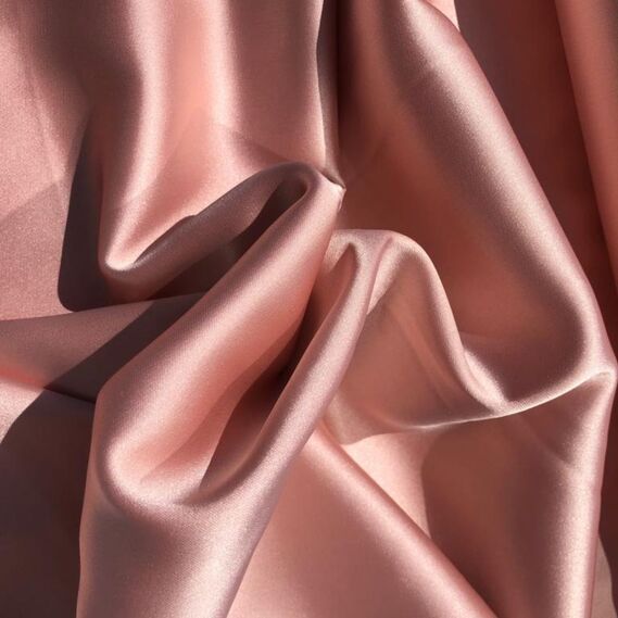 Тканина Атлас Isabella персик, фото 4