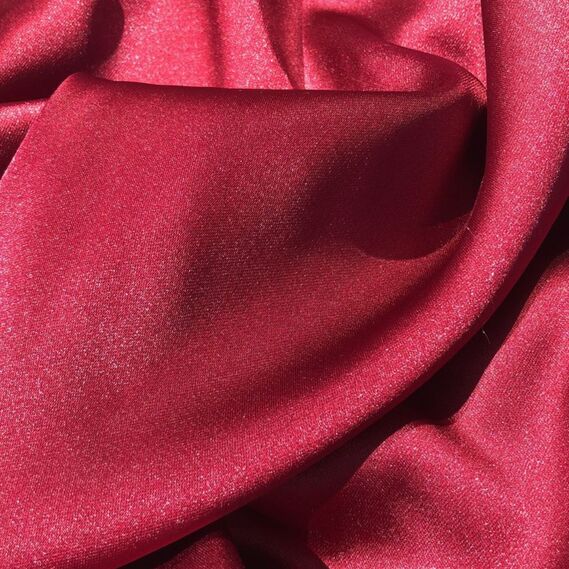 Ткань Атлас Isabella бордо, фото 1