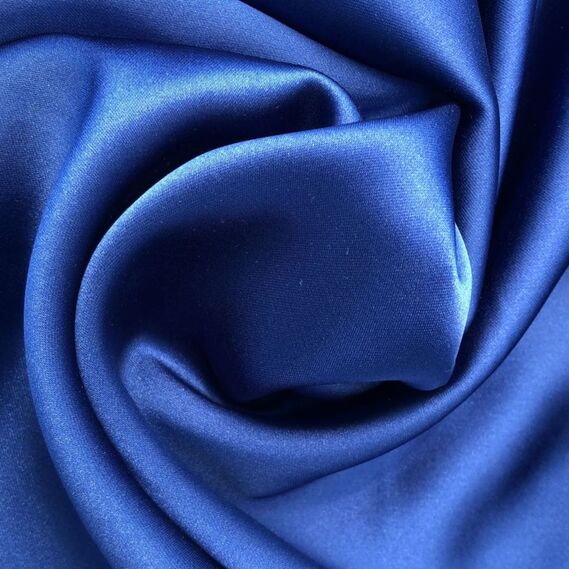 Ткань Атлас Isabella синій, фото 2