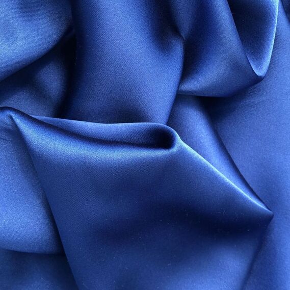 Ткань Атлас Isabella синій, фото 3