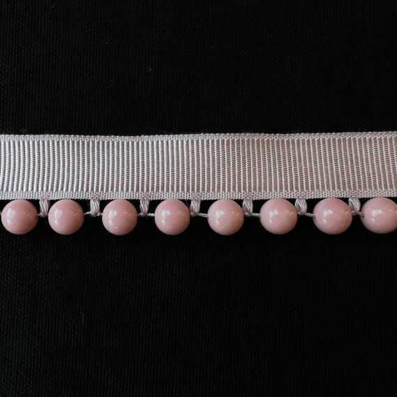 Fringe glass beads for curtains and tulle рожевий, фото 1 Fringe glass beads for curtains and tulle рожевий, фото 1