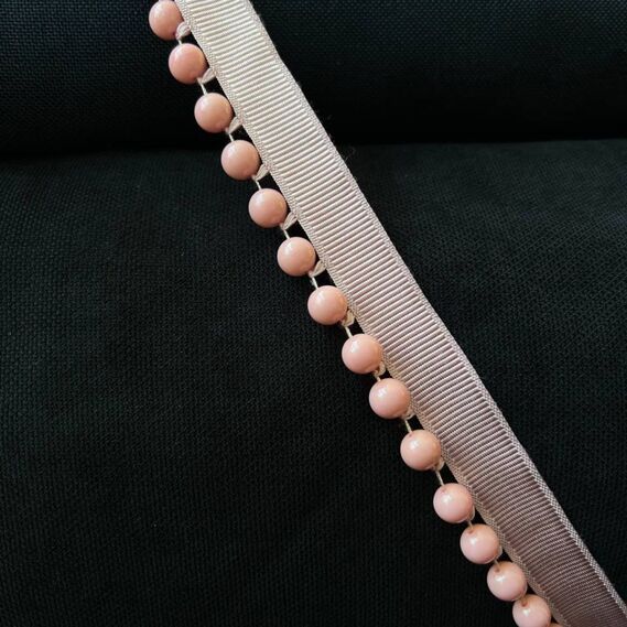 Fringe glass beads for curtains and tulle рожевий, фото 2 Fringe glass beads for curtains and tulle рожевий, фото 2