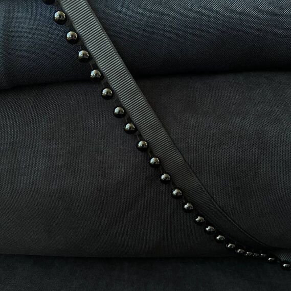 Бахрома стеклярус для штор и тюлей чорний, фото 2 Бахрома стеклярус для штор и тюлей чорний, фото 2