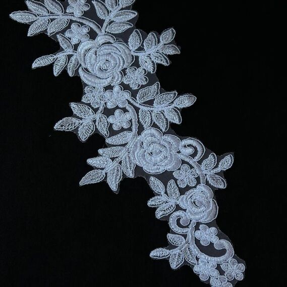 Lace applique white белое, фото 1 Lace applique white белое, фото 1