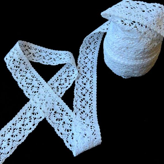 Мереживо натуральне 4 см біле, фото 2 Мереживо натуральне 4 см біле, фото 2