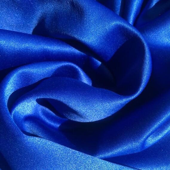 Ткань костюмно-плательная Атлас Lux електрик, фото 1
