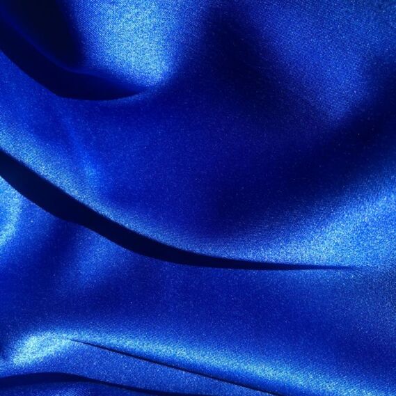 Ткань костюмно-плательная Атлас Lux електрик, фото 2