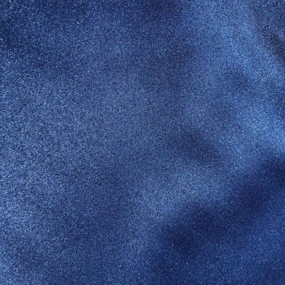Ткань костюмно-плательная Атлас Lux темно синій, фото 4