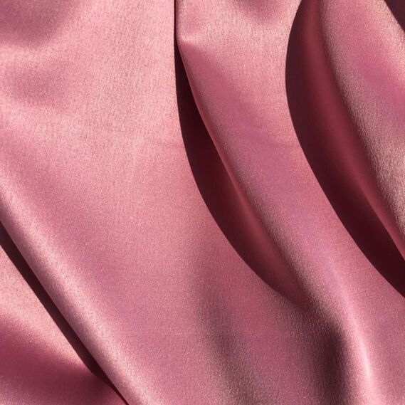 Ткань костюмно-плательная Атлас Lux рожевий фрез, фото 2