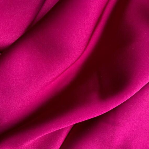 Тканина костюмна SCARLETT light, 145 см, 260 гр/м2, блискуча тканина, тканина для вечірньої сукні, атласна тканина, шовкова тканина фуксія, фото 1