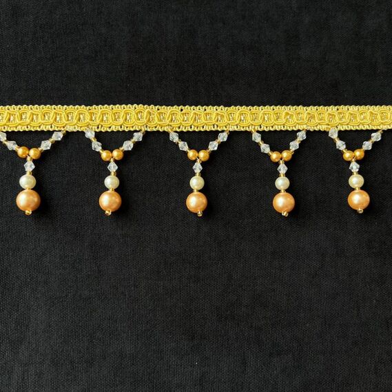 Fringe Bugle for curtains and tulle PEARL антик, фото 1 Fringe Bugle for curtains and tulle PEARL антик, фото 1