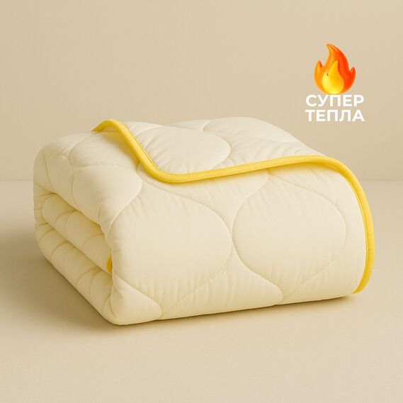 Ковдра ПОПКОРН зимова IDEIA 175х210 см з кукурудзяним наповнювачем, антиалергенна, супер тепла, фото 1