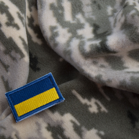 Ткань флис антипиллинг ВСУ пиксель 300 гр/м2 піксель, фото 3