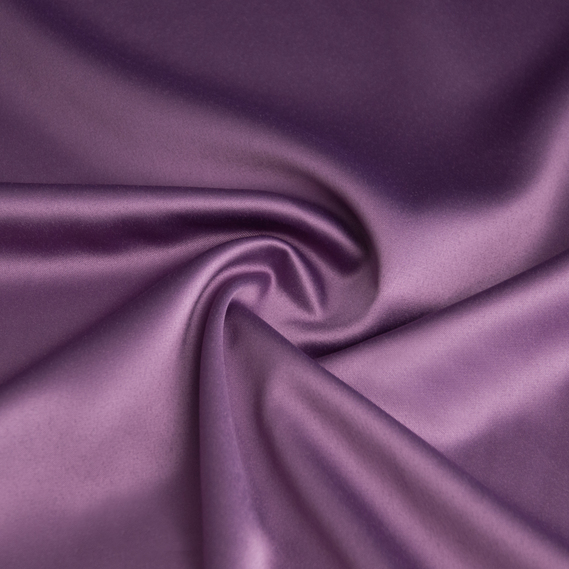Тканина костюмно-плательна Атлас Lux світлий фіолет, фото 1