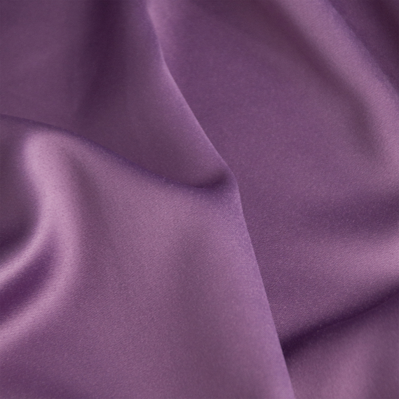Тканина костюмно-плательна Атлас Lux світлий фіолет, фото 2