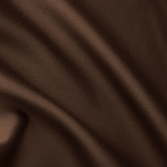 Тканина костюмно-плательна Атлас Lux шоколад, фото 2