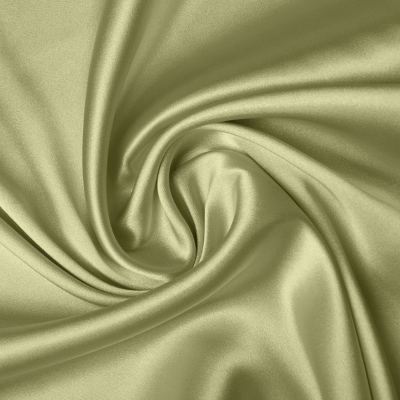 Тканина костюмно-плательна Атлас Голлівуд оливка , фото 1