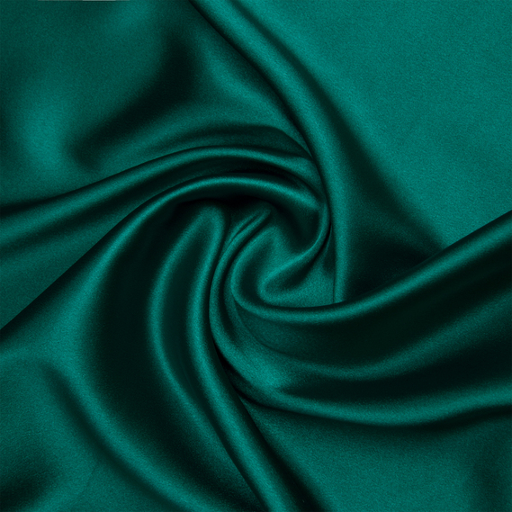 Тканина костюмно-плательна Атлас Голлівуд смарагд, фото 1 Тканина костюмно-плательна Атлас Голлівуд смарагд, фото 1