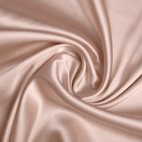 Тканина костюмно-плательна Атлас Голлівуд світлий персик, фото 1