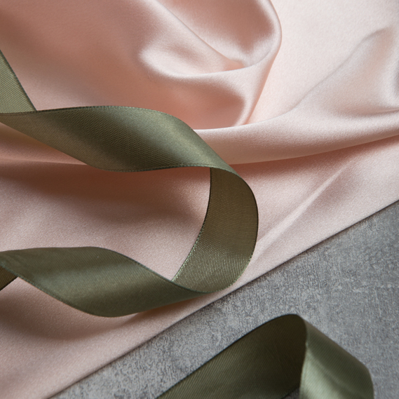 Тканина костюмно-плательна Атлас Голлівуд світлий персик, фото 3