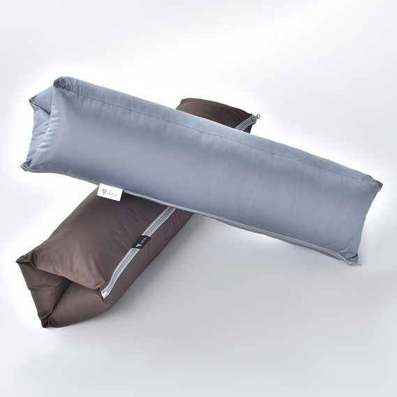 Подушка валик трансформер 40х60 см IDEIA, багатофункціональна для відпочинку та подорожей, у машину сірий, фото 4