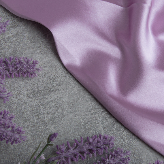 Ткань костюмно-плательная Атлас Голливуд бузок, фото 3