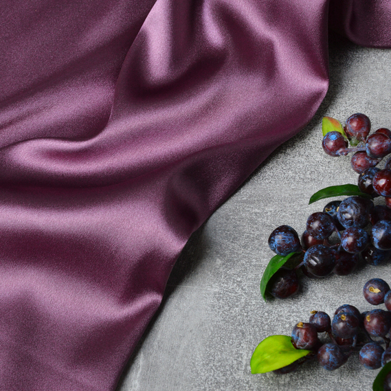 Тканина костюмно-плательна Атлас Голлівуд темний фрез, фото 3