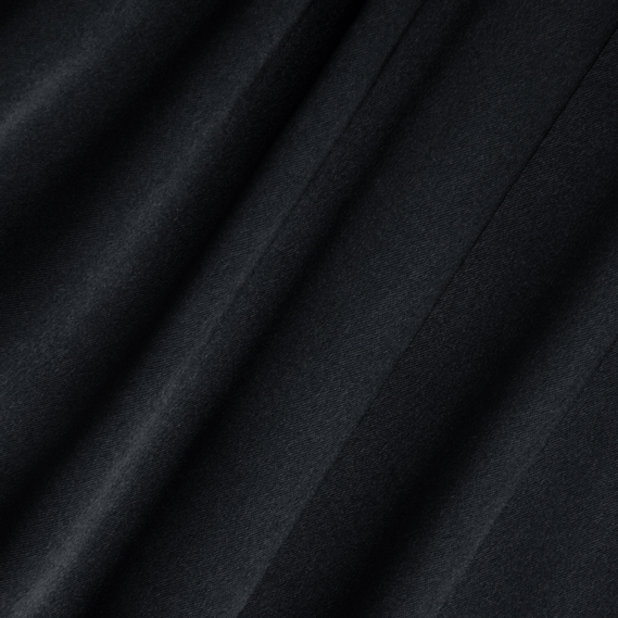 Ткань костюмно-плательная Атлас Голливуд чорний, фото 2