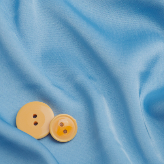 Ткань плательная атлас шелк Vanessa блакитний , фото 3 Ткань плательная атлас шелк Vanessa блакитний , фото 3