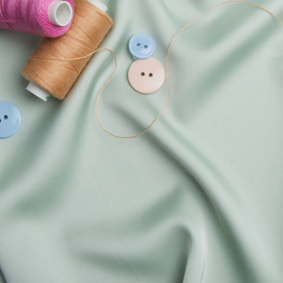 Satin silk Vanessa зелена пастель, фото 3 Satin silk Vanessa зелена пастель, фото 3