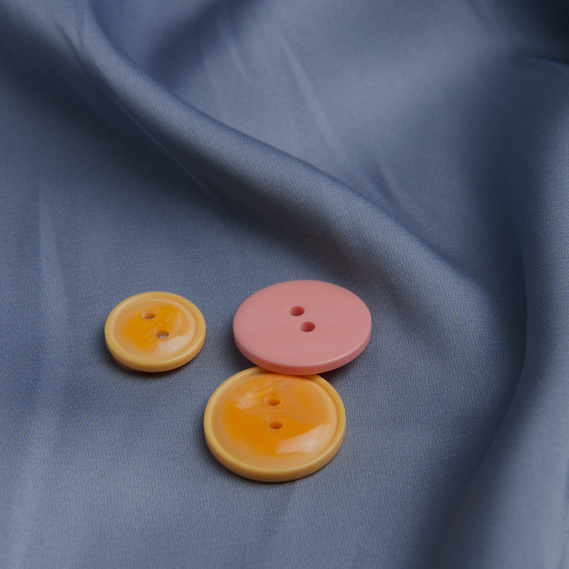 Тканина плательная атлас шовк Vanessa денім, фото 3