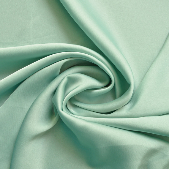 Тканина плательная атлас шовк Vanessa м`ята, фото 1