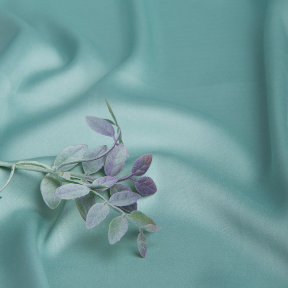 Тканина плательная атлас шовк Vanessa м`ята, фото 3