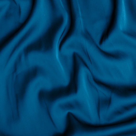 Ткань плательная атлас шелк Vanessa мор бриз, фото 2