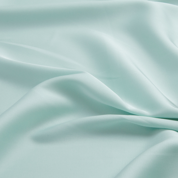 Ткань плательная атлас шелк Vanessa легка м`ята, фото 2