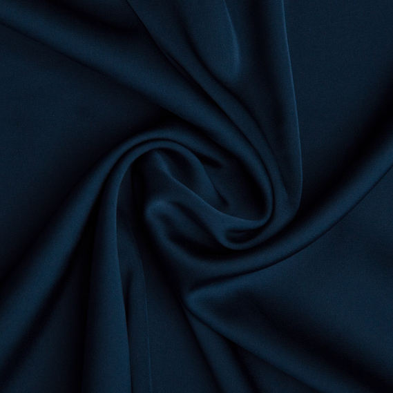 Ткань плательная атлас шелк Vanessa сапфір, фото 1