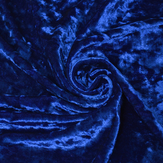 Ткань Бархат стрейч однотонный Li, ткань костюмная, плательная бархатная, велюр V-10 індіго, фото 1