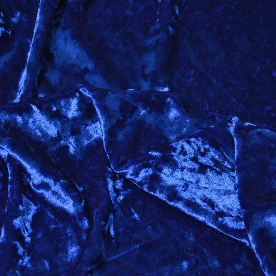 Ткань Бархат стрейч однотонный Li, ткань костюмная, плательная бархатная, велюр V-10 індіго, фото 2