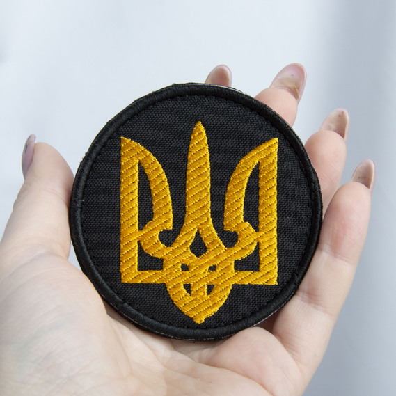 Золотая заколка Герб Украины 