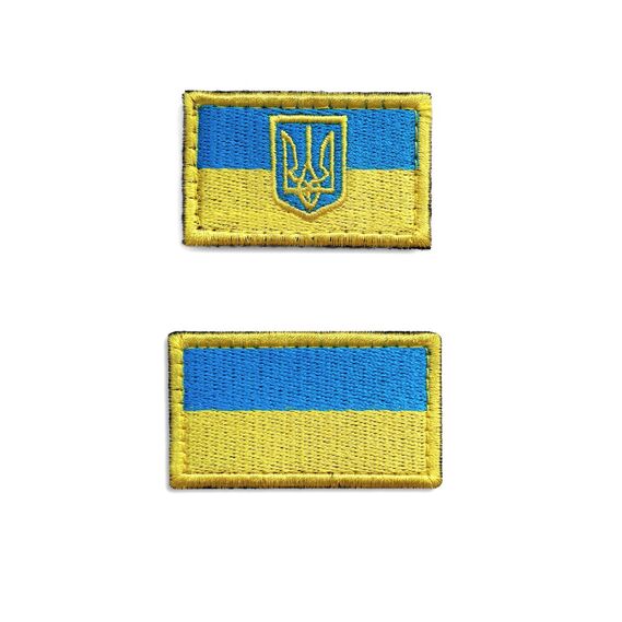 Set of chevrons on Velcro Patriotic 2 pcs жовто/блакит, фото 1