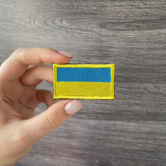 Set of chevrons on Velcro Patriotic 2 pcs жовто/блакит, фото 2