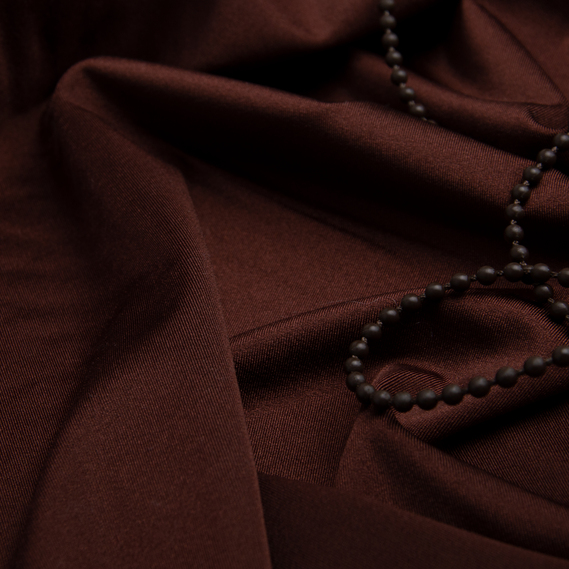 Тканина трикотаж Біфлекс блиск 217 гр/кв.м коричневий, фото 3