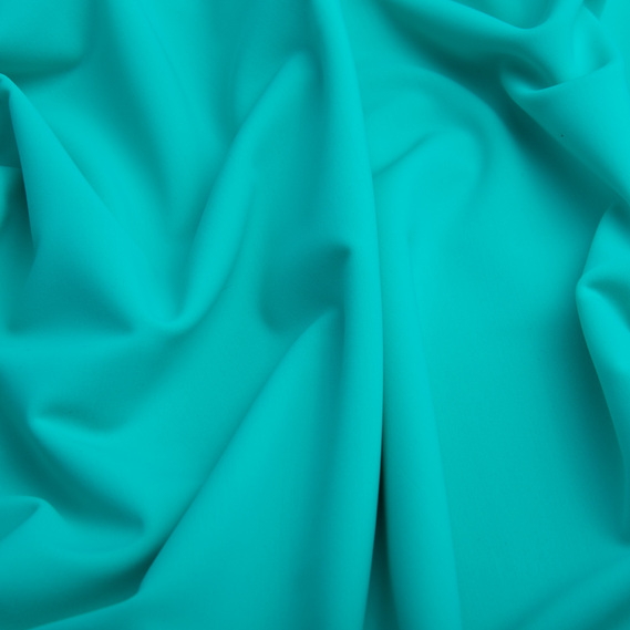Ткань трикотаж Біфлекс матовий 194 гр/м2, еластична для купальників, леггінсов, спортивного одягу світло бірюзовий, фото 2