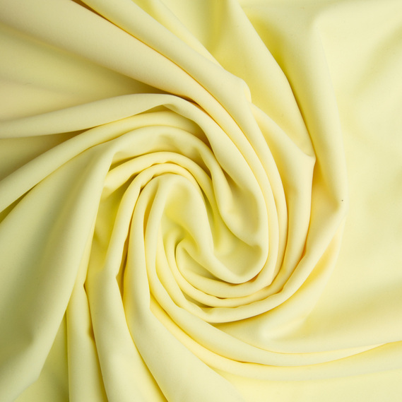 Ткань трикотаж Біфлекс матовий 194 гр/м2, еластична для купальників, леггінсов, спортивного одягу світлий лимон, фото 1 Ткань трикотаж Біфлекс матовий 194 гр/м2, еластична для купальників, леггінсов, спортивного одягу світлий лимон, фото 1