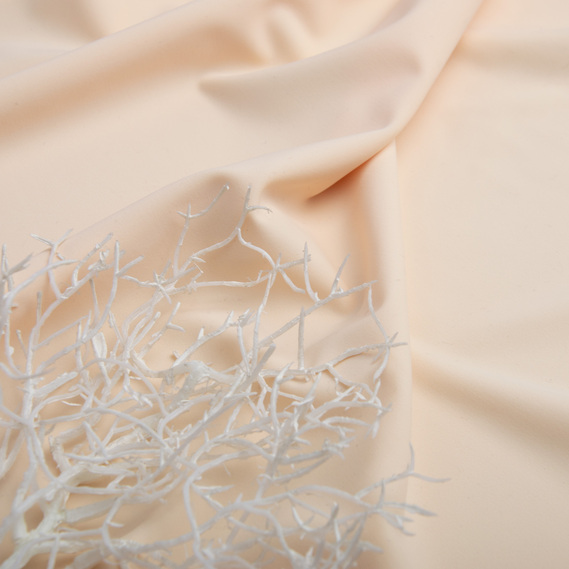 Ткань трикотаж Біфлекс матовий 194 гр/м2, еластична для купальників, леггінсов, спортивного одягу топлене молоко, фото 3