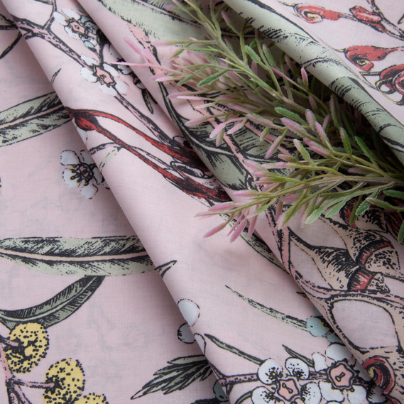 Тканина бязь ранфорс для постільної білизни 2,4 м V-12.25168/12 польові мотиви на пудрі, фото 3 Тканина бязь ранфорс для постільної білизни 2,4 м V-12.25168/12 польові мотиви на пудрі, фото 3