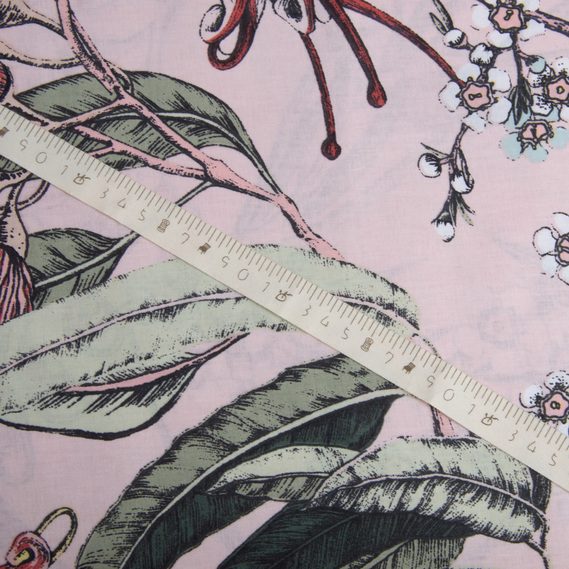 Тканина бязь ранфорс для постільної білизни 2,4 м V-12.25168/12 польові мотиви на пудрі, фото 4 Тканина бязь ранфорс для постільної білизни 2,4 м V-12.25168/12 польові мотиви на пудрі, фото 4