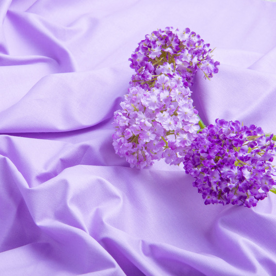 Тканина бязь ранфорс для постільної білизни, бавовна 130 гр/м2, 240 см V-17 бузок, фото 3